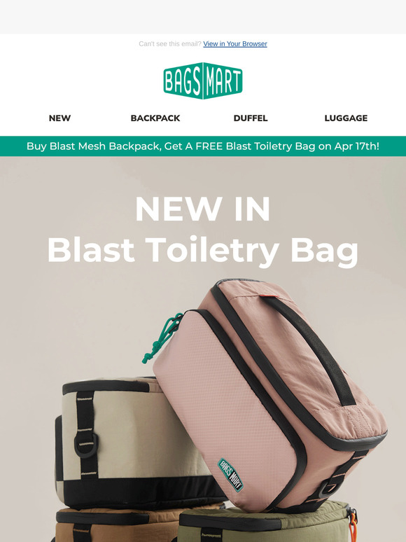 New Arrival: The All-New Blast Toiletry Bag