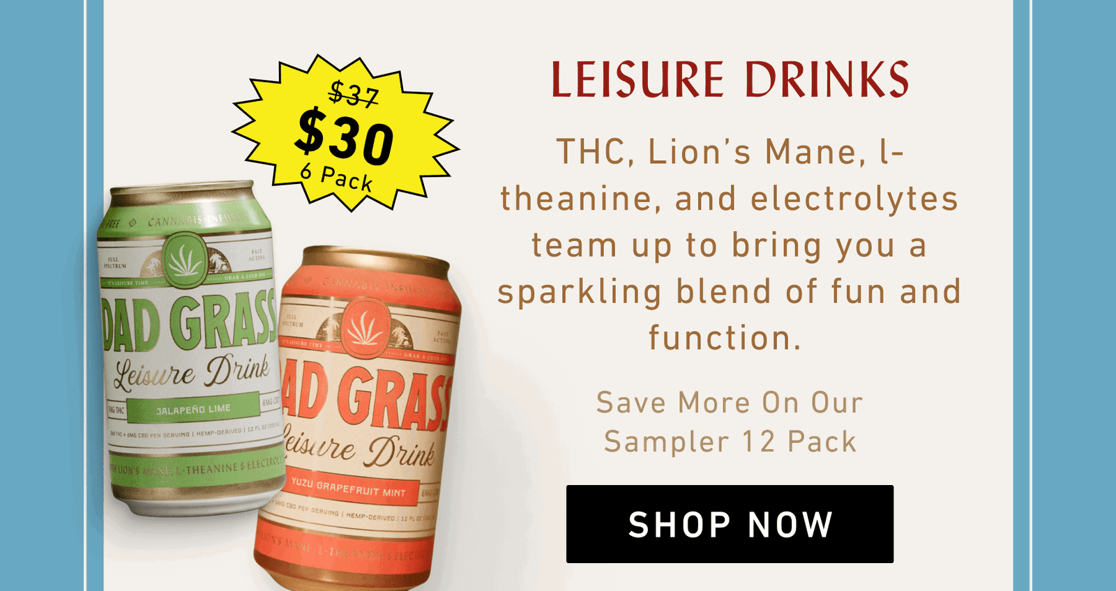 shop 20% off leisure drinks