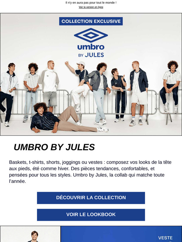 Découvrez notre collection exclusive Umbro by Jules