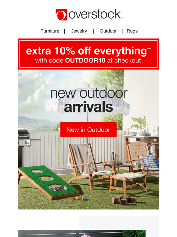 Check out fresh arrivals for your outdoor space 😎