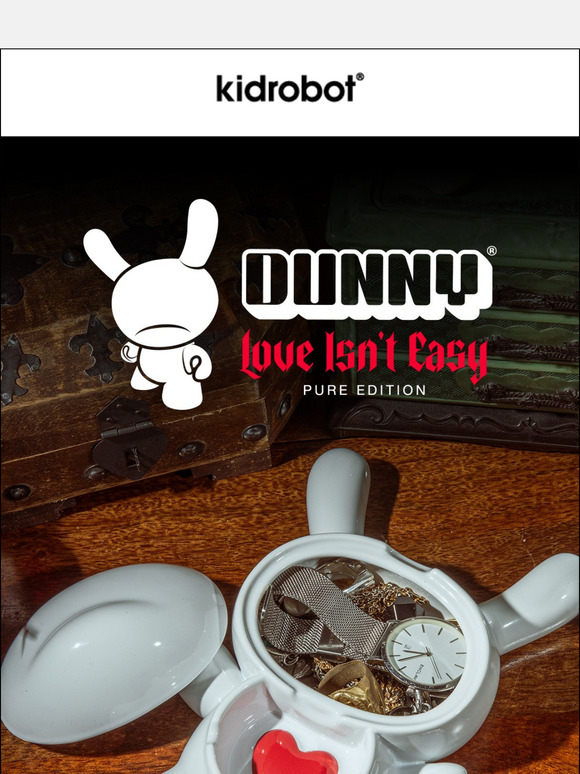 ❤️ NEW Dunny Ceramic Ashtray - PURE Edition 🤍