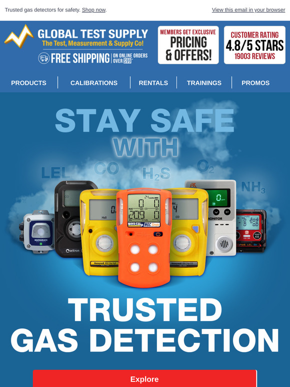 Stay Safe with Trusted Gas Detection