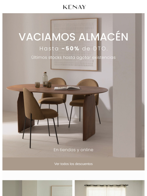 VACIAMOS ALMACÉN | Hasta -50% de DTO.