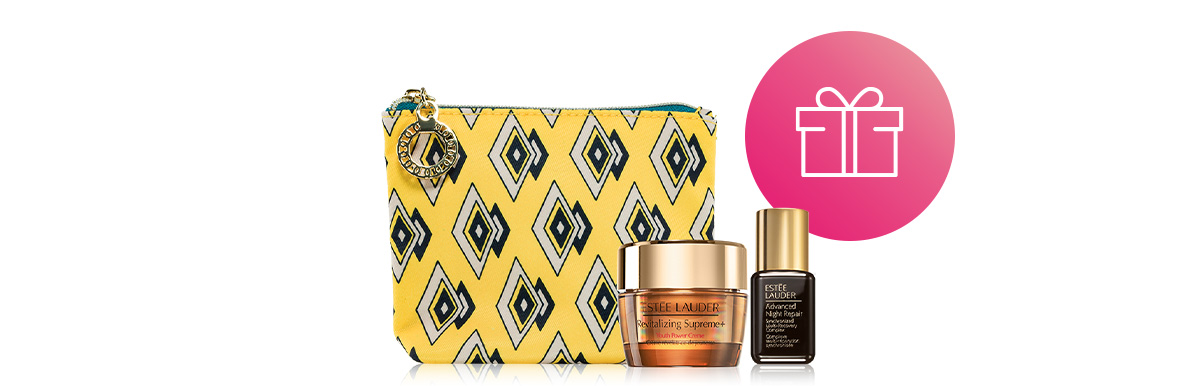 Cosmeticatasje met cadeaus van Estée Lauder