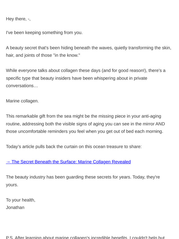 Organixx The ocean's bestkept beauty secret finally revealed... Milled