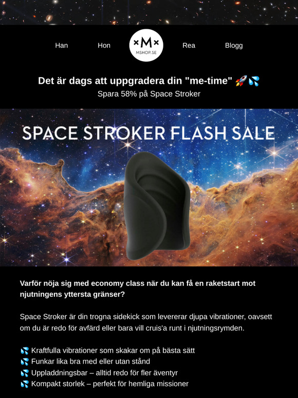🚀 Skippa handen – låt Space Stroker ta dig till orgasmgalaxen!