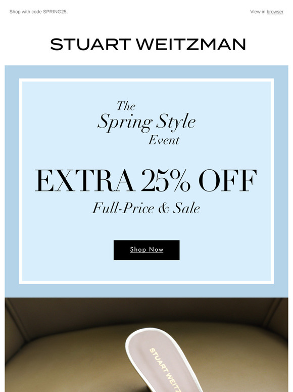 Announcing Just Announced: Extra 25% Off Full-Price & Sale Styles