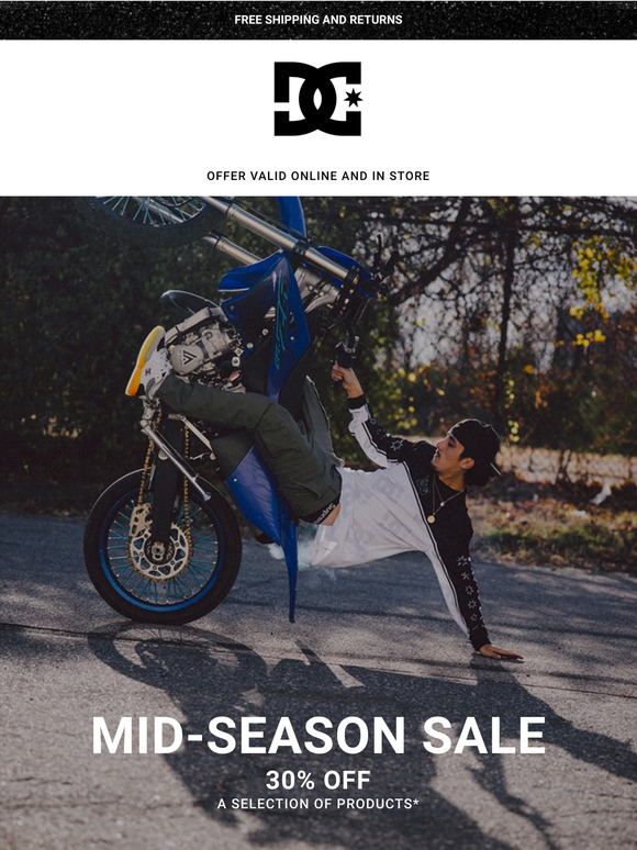 Mid-Season Sale: 30% off a selection of products