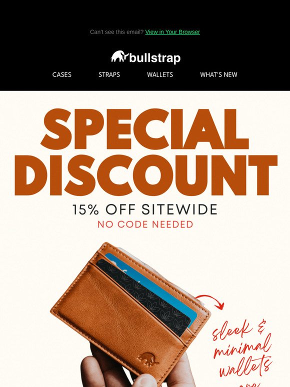 🐂 - 15 % OFF THE WALLET YOU DIDN'T KNOW YOU NEEDED... UNTIL NOW. 🔥🔥