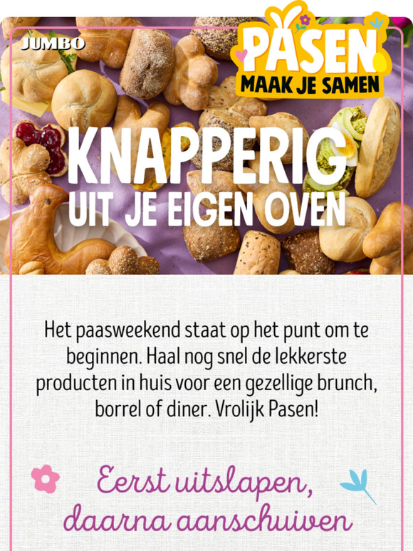 Vier Pasen met meer dan 350 paasproducten
