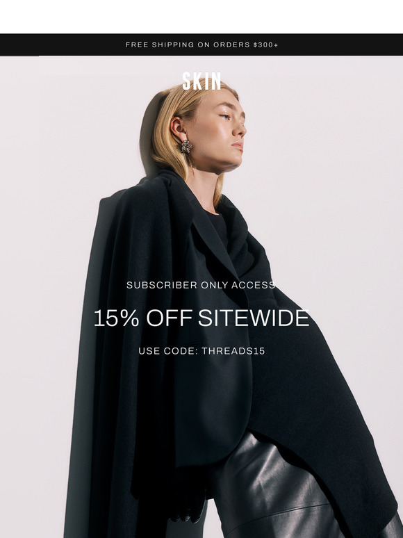Just for you - 15% off Sitewide