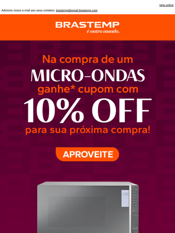 🤩 Seu Micro-ondas Novo e um Desconto Te Esperam!