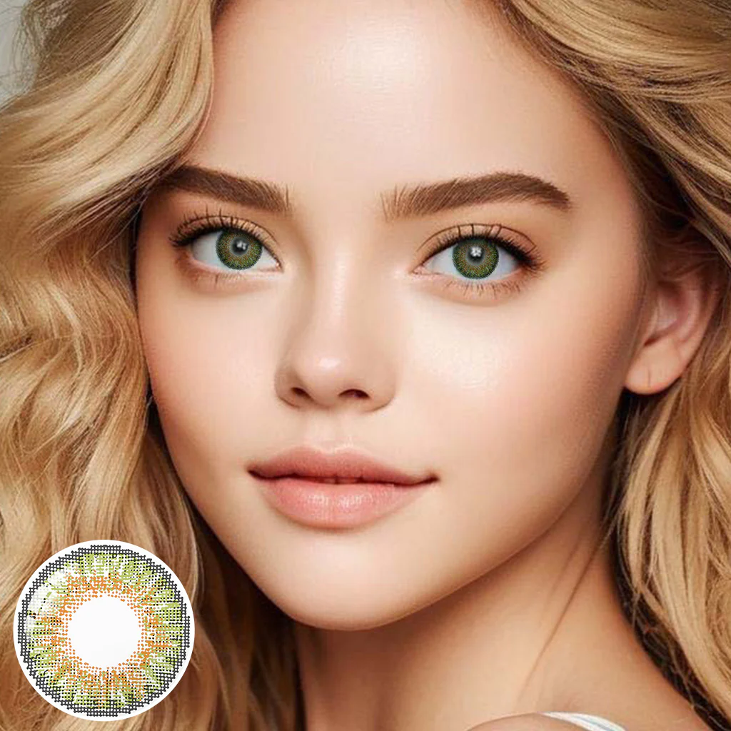 3 TONE Green - FreshGo Colored Contact Lenses