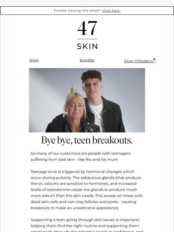 If your teen’s suffering with spots, this one’s for you