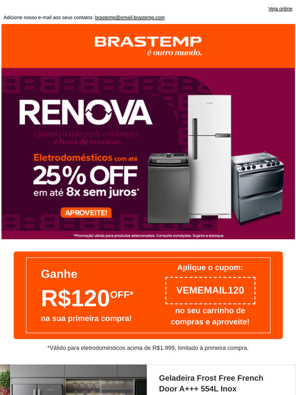 Cupons Exclusivos por E-mail! 🤩😎