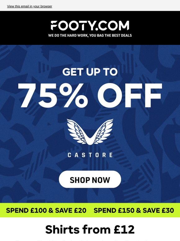 🚨 Up to 75% OFF at Castore