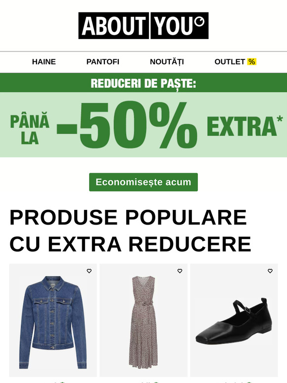 Reduceri de Paște: de până la -50% EXTRA