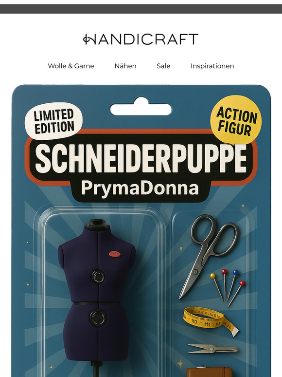 🧵 Bis Mitternacht: 15 % auf Deine neue Lieblings-Schneiderpuppe!