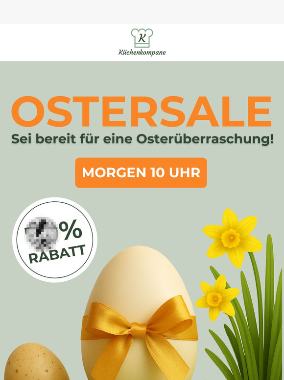 Morgen geht’s los: Der größte Ostersale aller Zeiten!🐣