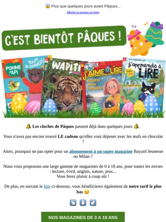 🔔 Plus que quelques jours avant Pâques...