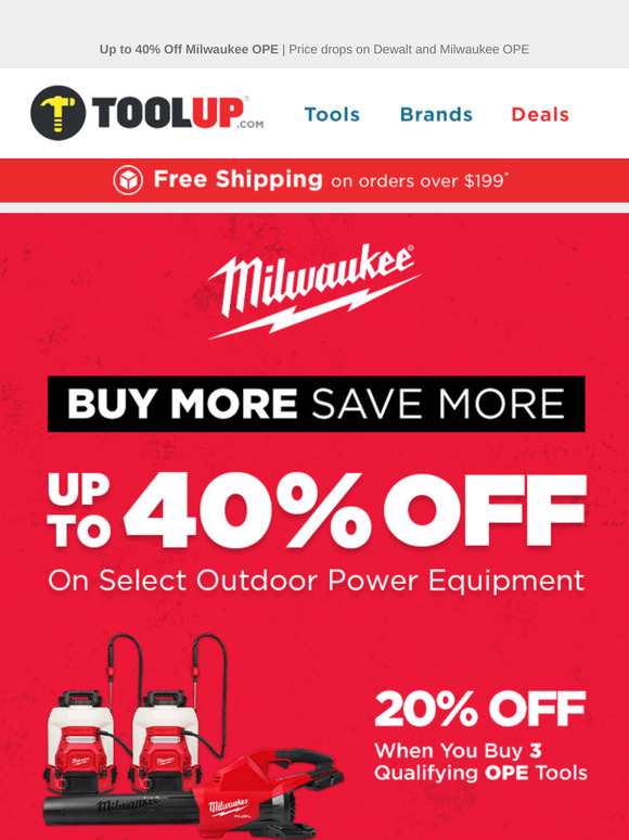 🔥 Save for Spring - Outdoor Tool Savings: Milwaukee & DeWalt Price Drops!