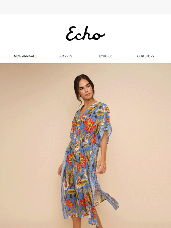 NEW: The Tile Floral Maxi Caftan