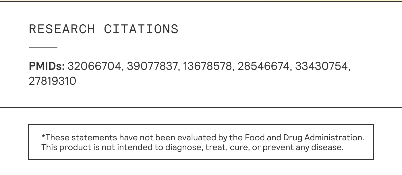 “These statements have not been evaluated by the Food and Drug Administration. | | This product is not intended to diagnose, treat. cure, or prevent any disease. 