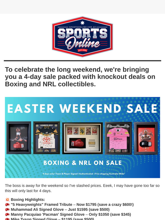 The boss is away so we've slashed the prices 🫣⏰🥊