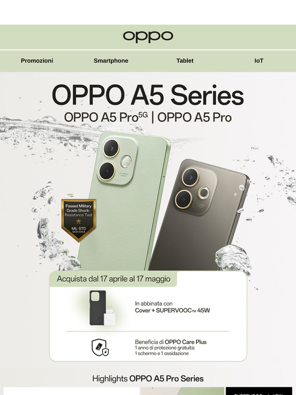 La nuova OPPO A5 Series è finalmente disponibile!