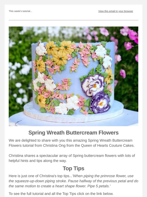 New Tutorial: Spring Wreath Buttercream Flowers