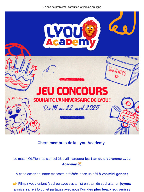 Le challenge d'anniversaire de Lyou  🦁🎂