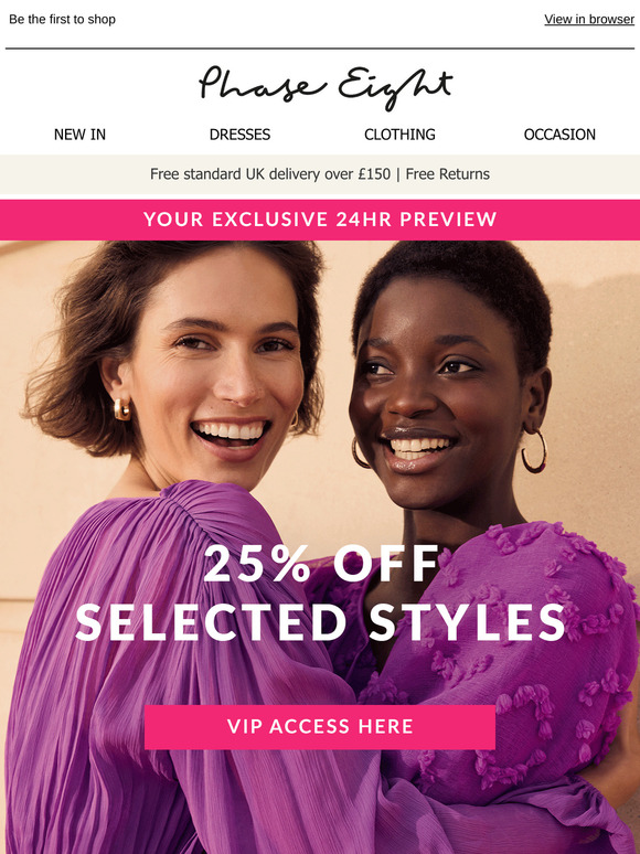 VIP ACCESS: 25% off just for you