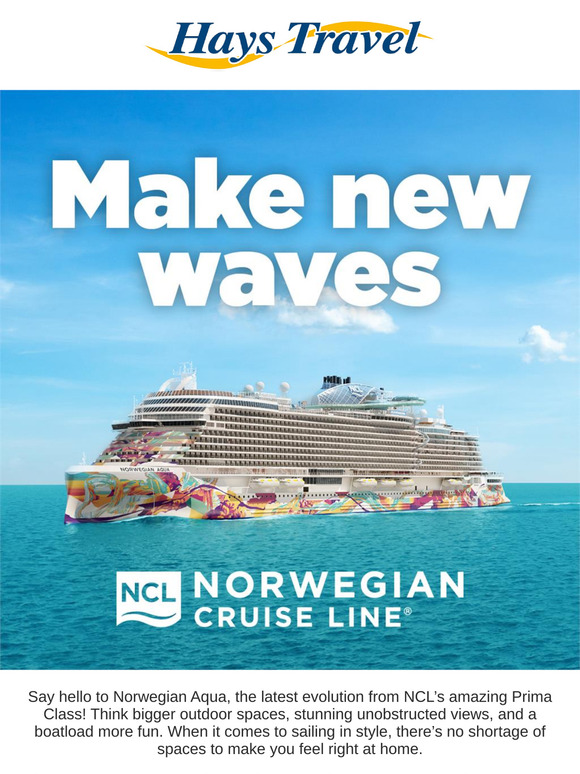 Norwegian Cruise Line’s Aqua Is Here!