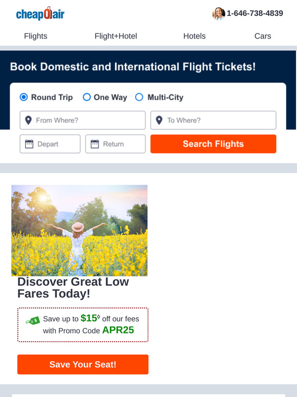✈ Major Airlines Deals! Discover Great Low Fares Today!