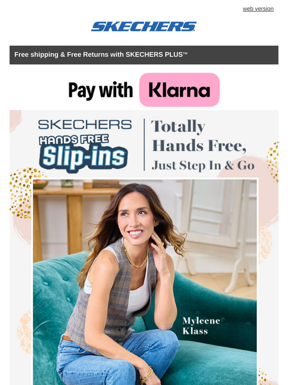 Myleene Klass loves her Skechers Hands Free Slip-ins ❤️