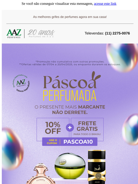 10% OFF + Frete Grátis! Lembre-se, o Presente Mais Marcante NÃO Derrete. 🎁