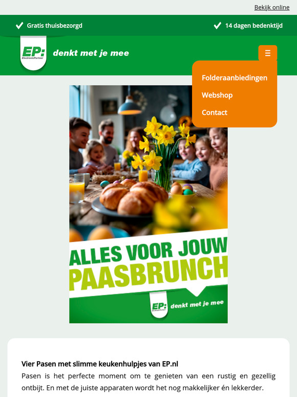Vier Pasen met slimme keukenhulpjes van EP.nl