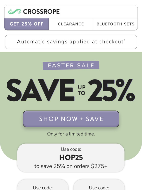 HOP TO IT: Save 25% Today