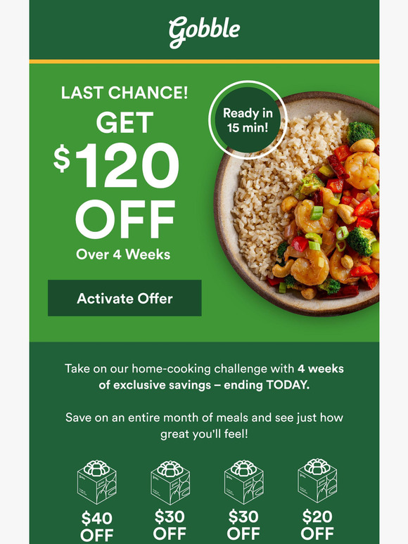 $120 OFF Ends Today!
