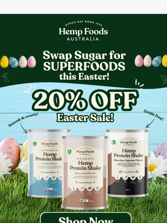 💚 FREE Easter Recipe E-Book & 20% Off Flavoured Protein!