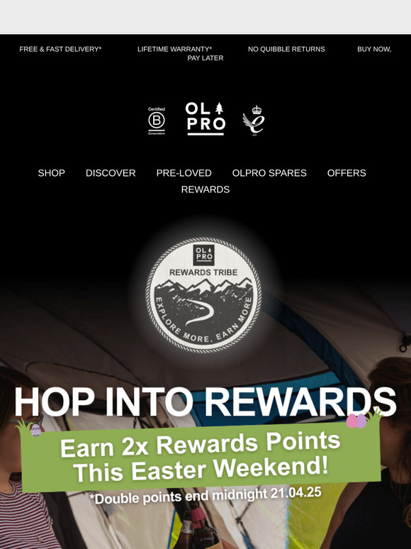 🐣 Hop to It! Earn Double OLPRO Rewards This Weekend Only!