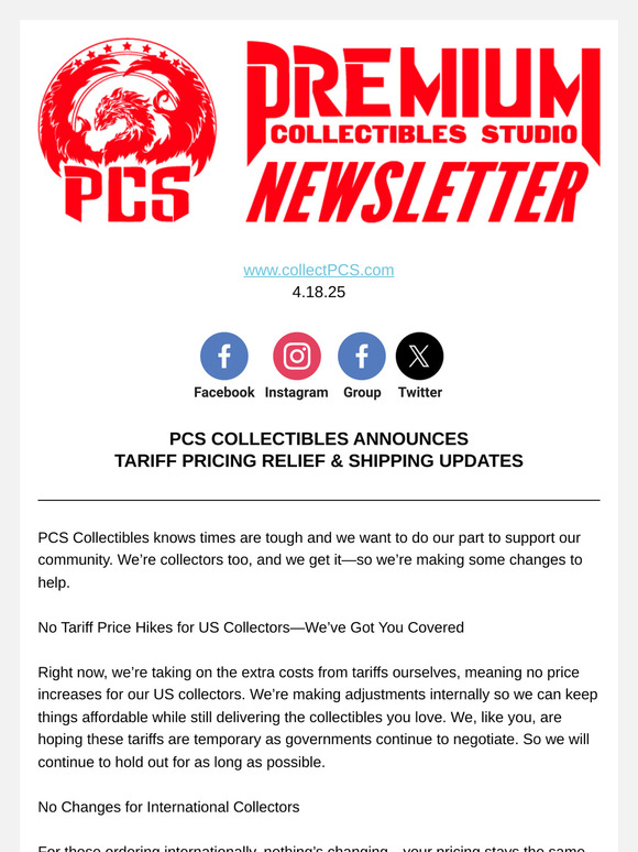 PCS Tariff Newsletter 4.18.25