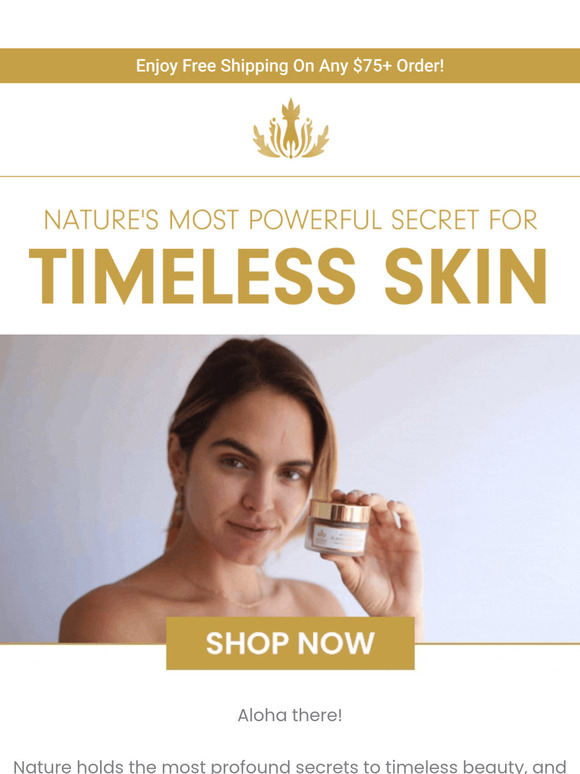 Nature's Most Powerful Secret For Timeless Skin