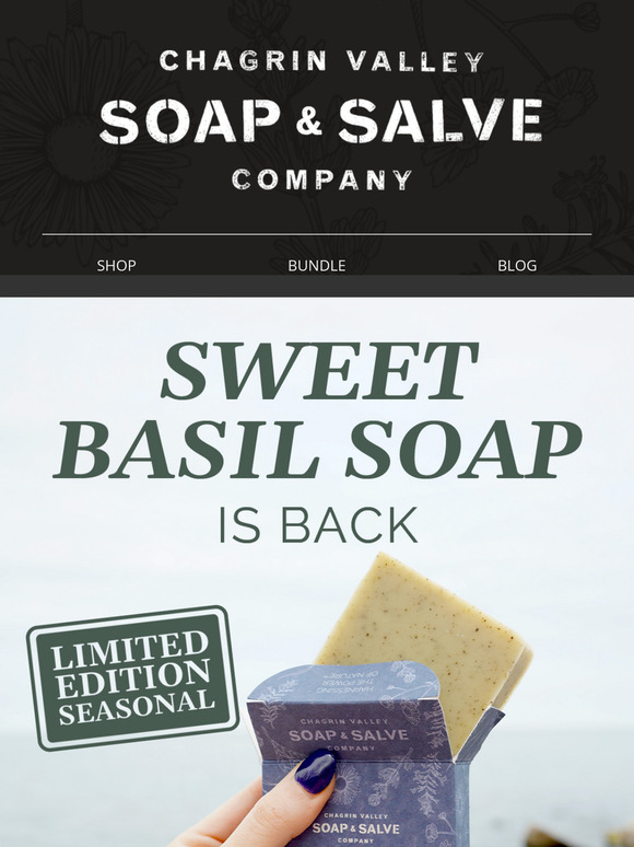 Limited Time Only: Sweet Basil Soap
