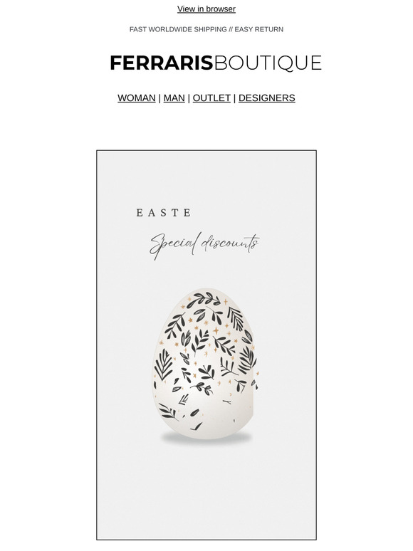 🐰EASTER SALE🐰 Up to 20% off your favorite brands!