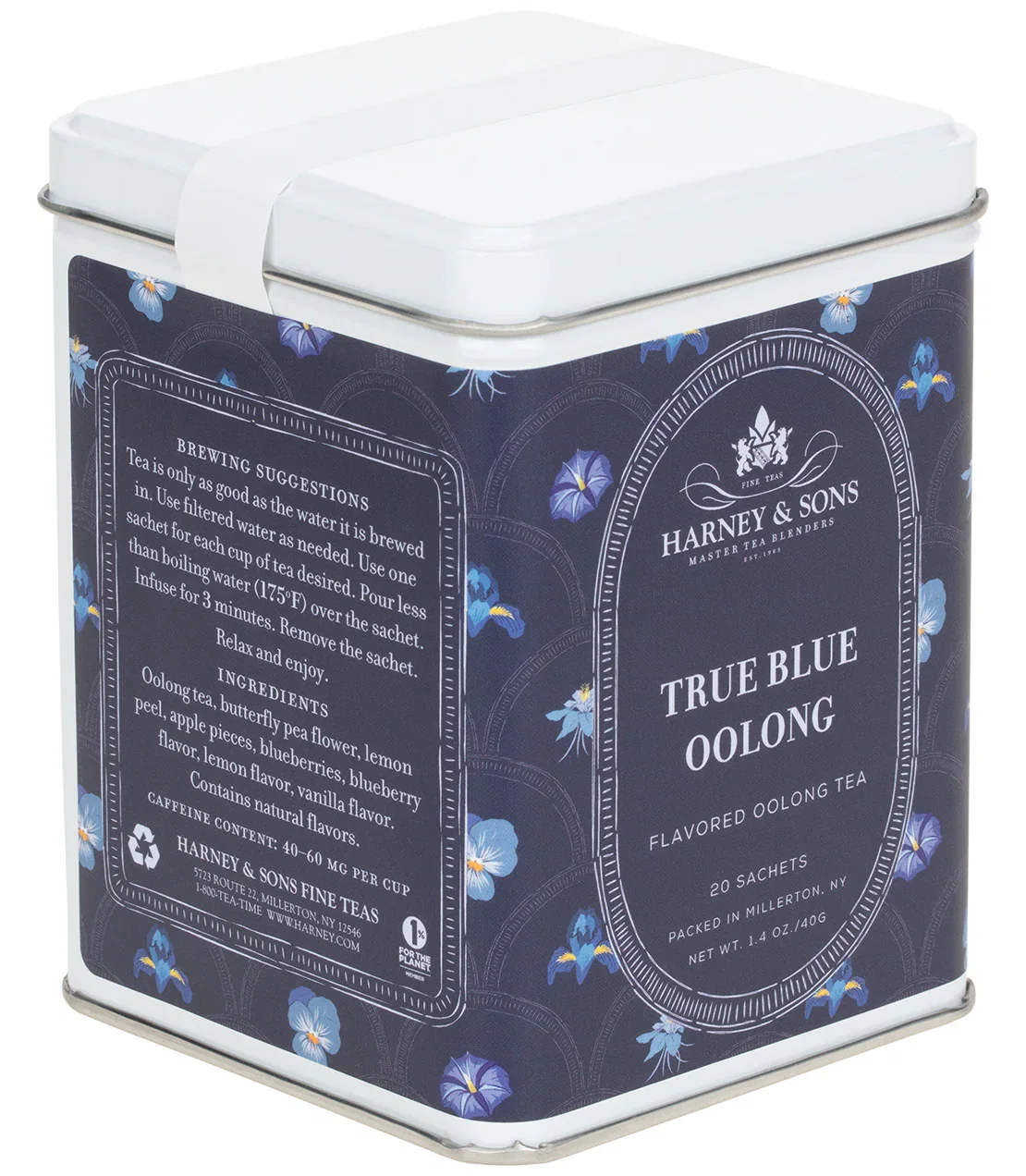 Image of True Blue Oolong, Tin of 20 Sachets