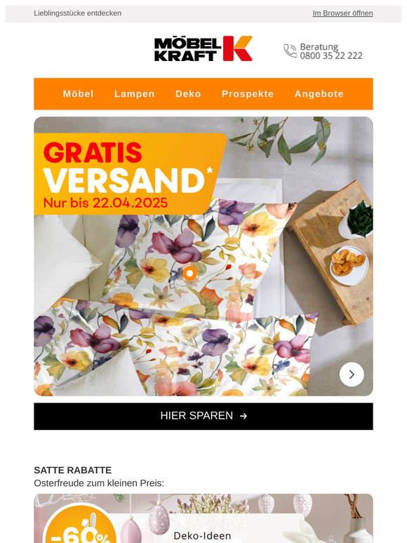 🐰 Nur über Ostern: Wir schenken Ihnen den Versand* auf Ihre Bestellung 🐣