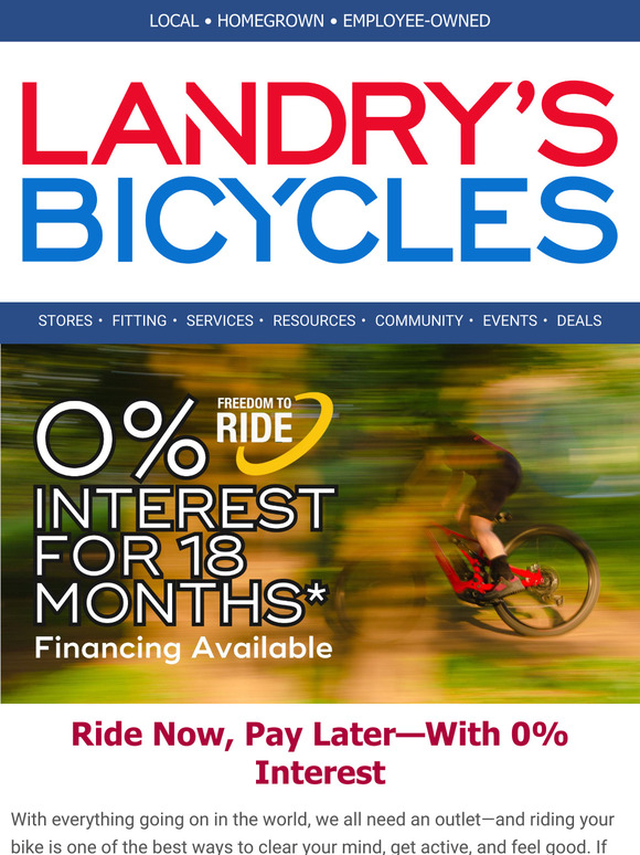O% FINANCING IS BACK