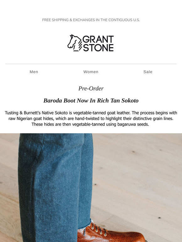 Last Chance To Order: Rich Tan Sokoto Baroda Boot