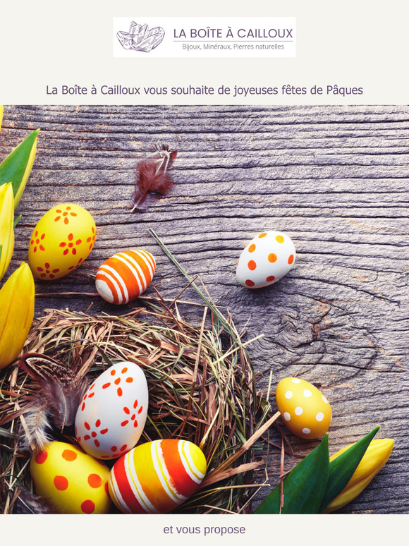 Joyeuses Pâques:  -20% de remise sur toute la boutique avec le code PAQUES20 jusqu'à lundi soir à minuit